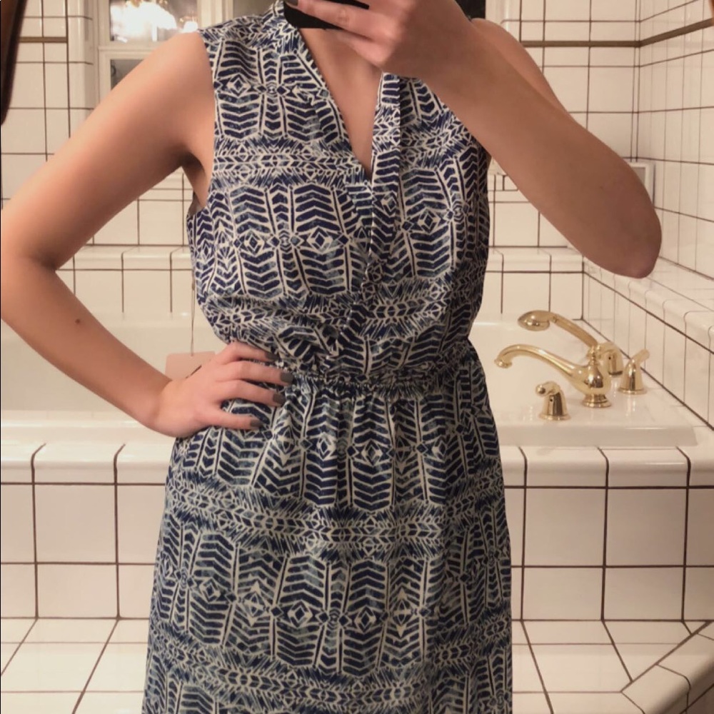Blue Patterned Dress - Picture 5 of 5